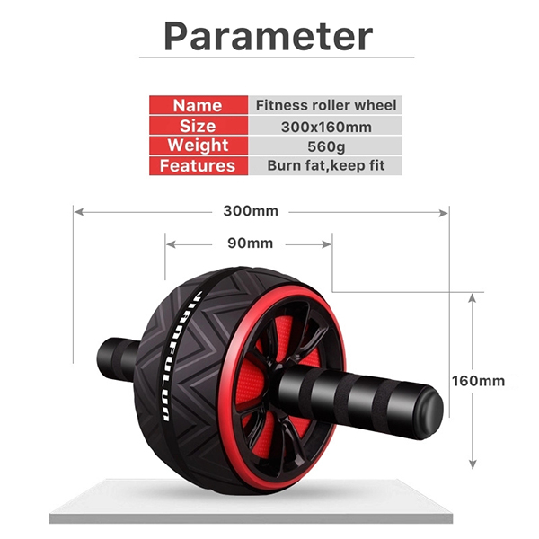 steel,rubber,foam handle abdominal roller wheel color mixed  from yiwu market can build your body