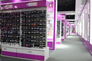 Colorful hair ties in a pile