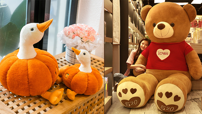 Pumpkin Goose and Teddy Bear
