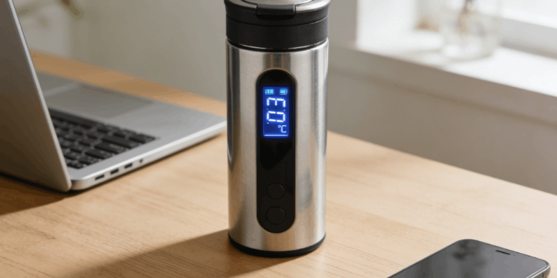 Smart Cups with LCD Temperature Display