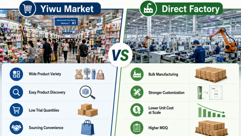 Yiwu Market vs Direct Factory Sourcing Which Is Better