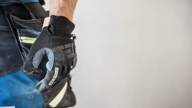 a black labor-protection gloves