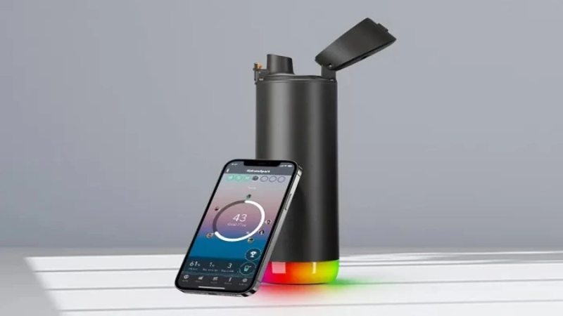 a smart water bottle