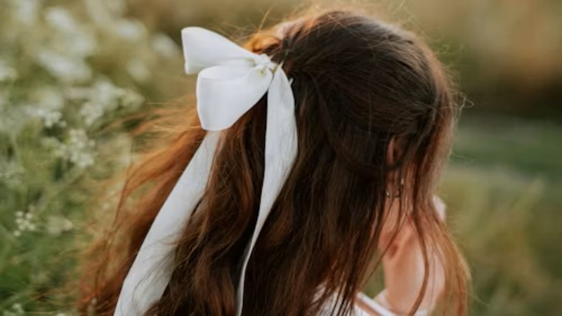 a white headband