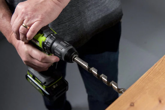 an electric drill