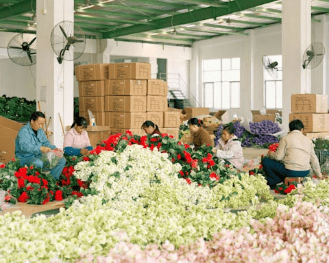 china artificial flower market