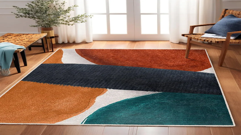 color block gradient carpets
