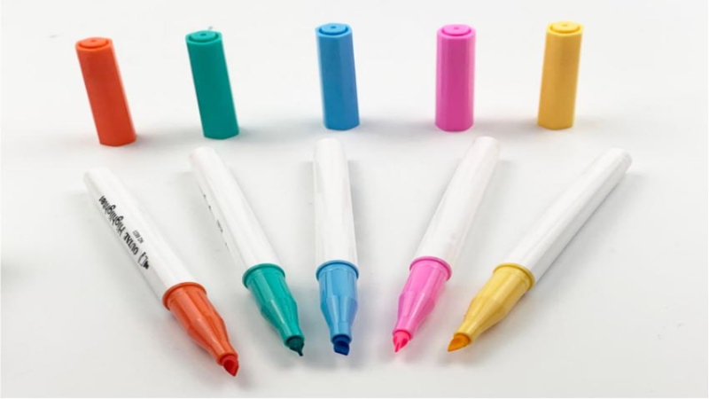 highlighters & markers
