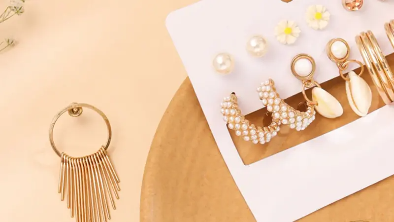 various earrings